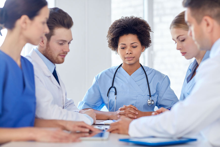 Miracle Group's Healthcare consulting - talking at round table